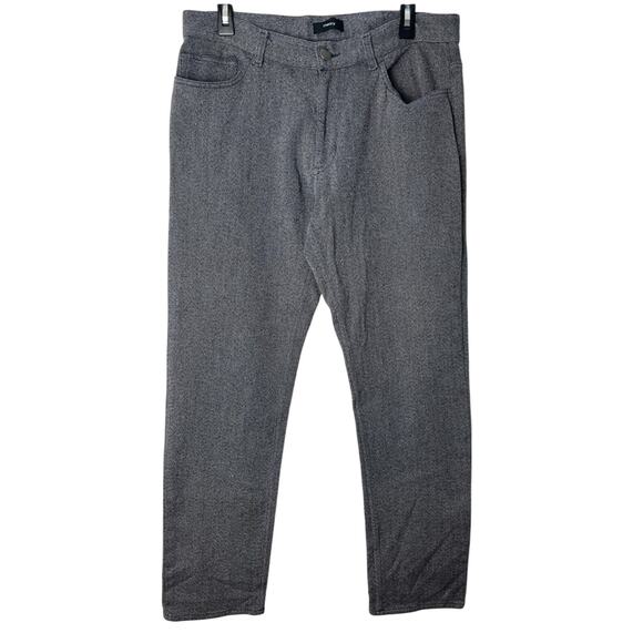 Theory Men's Grey Cotton Professional Slacks Work Pants Trousers - Picture 2 of 11